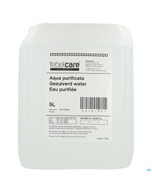 Eau purifiee (aqua purificata) 5l febelcare