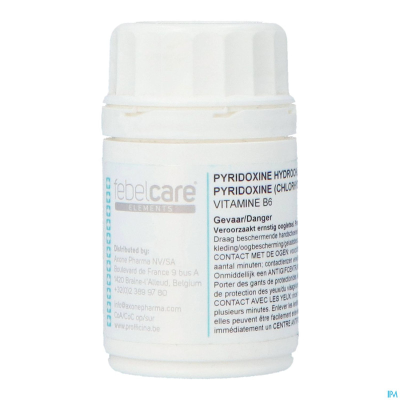 Pyridoxine chlorhydrate (vit b6) 25g febelcare
