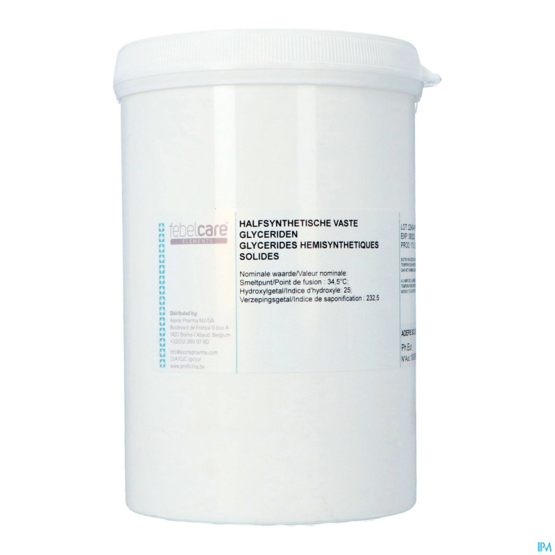 Glyc. hemi-synth. solides (novata b) 1kg febelcare