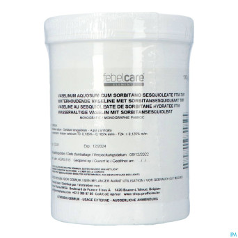 Vaseline aq. sesq sorbitan ftm 1kg febelcare