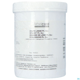 Graisse delaine (lanoline) 1kg febelcare