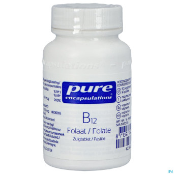 Pure encapsulations b12 folate    pot comp suc. 90