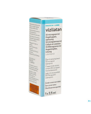 Vizilatan 50mcg/ml collyre sol 1 x 2,5ml