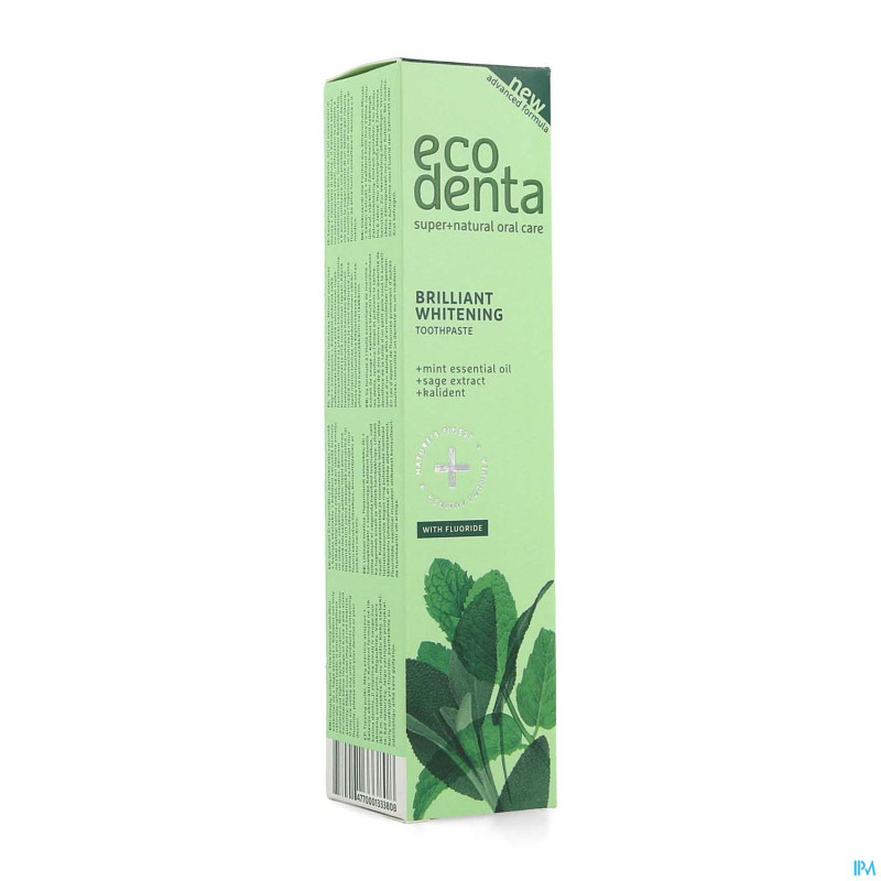 Eco denta dentifrice blanch. hle ess. menthe 100ml