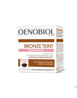 Oenobiol teint bronze peau claire    caps 30