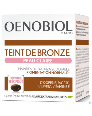 Oenobiol teint bronze peau claire    caps 30
