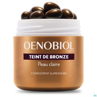 Oenobiol teint bronze peau claire    caps 30