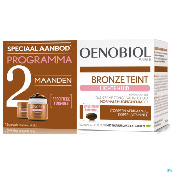 Oenobiol teint bronze peau claire    caps 2x30