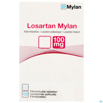 Losartan mylan 100mg comp pell 100 x 100mg flacon