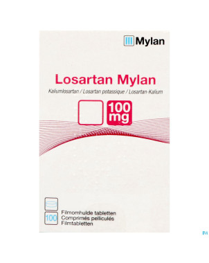 Losartan mylan 100mg comp pell 100 x 100mg flacon