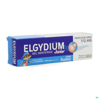 Elgydium junior bubble dentifrice    tube 50ml