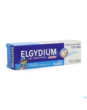 Elgydium junior bubble dentifrice    tube 50ml