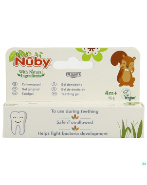 Nuby gel gingival 4m+ 15g