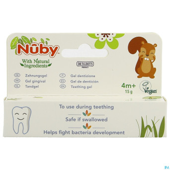 Nuby gel gingival 4m+ 15g