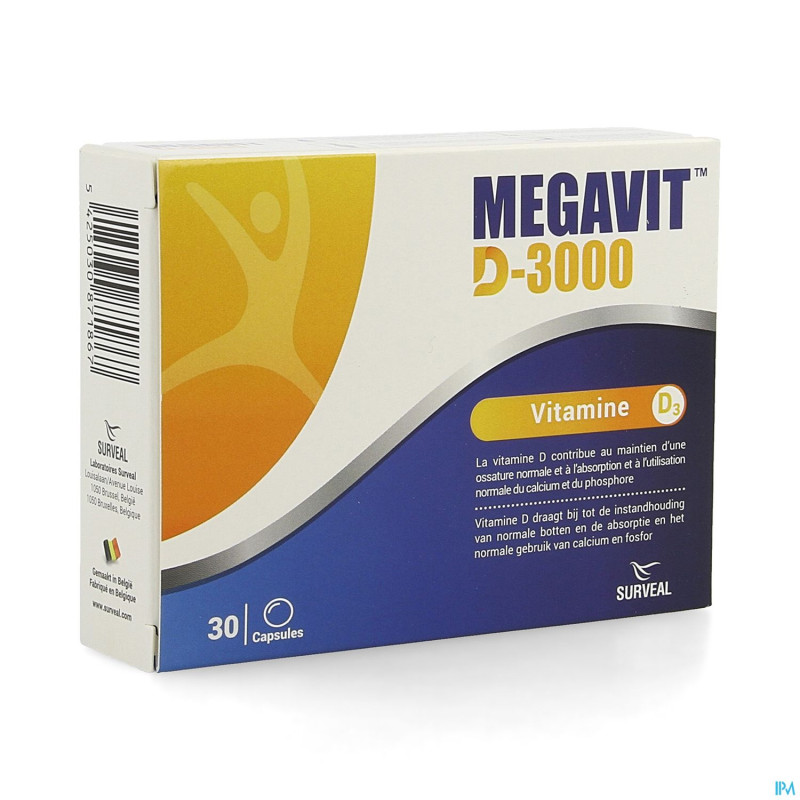 Megavit d-3000    caps 30
