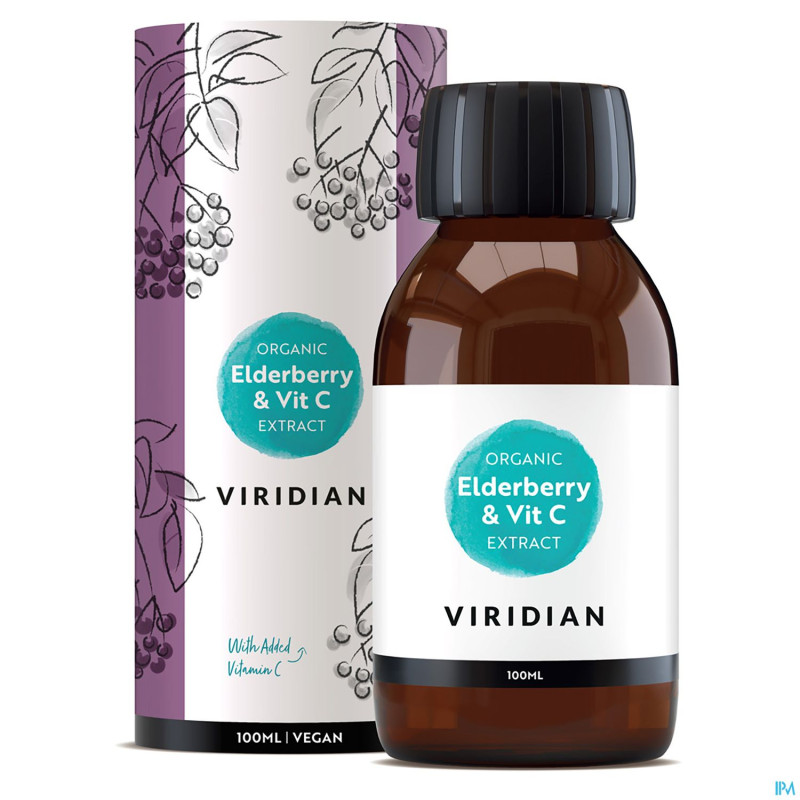 Solgar viridian org. elderberry extr.+vit c 100ml