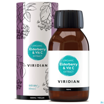 Solgar viridian org. elderberry extr.+vit c 100ml