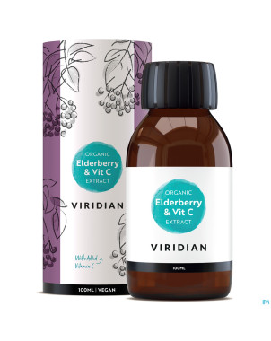 Solgar viridian org. elderberry extr.+vit c 100ml