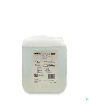 Eau purifee aqua purificata bidon 5l hew pharma