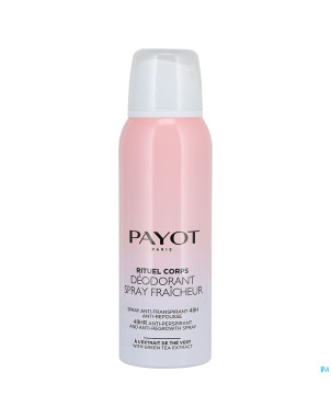 Payot rituel corps deodorant spray fraicheur 125ml