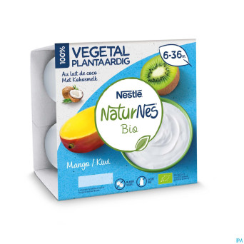 Naturnes vegetale mango kiwi    pot 4x90g