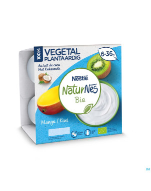 Naturnes vegetale mango kiwi    pot 4x90g