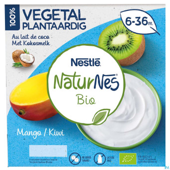 Naturnes vegetale mango kiwi    pot 4x90g