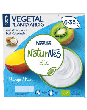 Naturnes vegetale mango kiwi    pot 4x90g