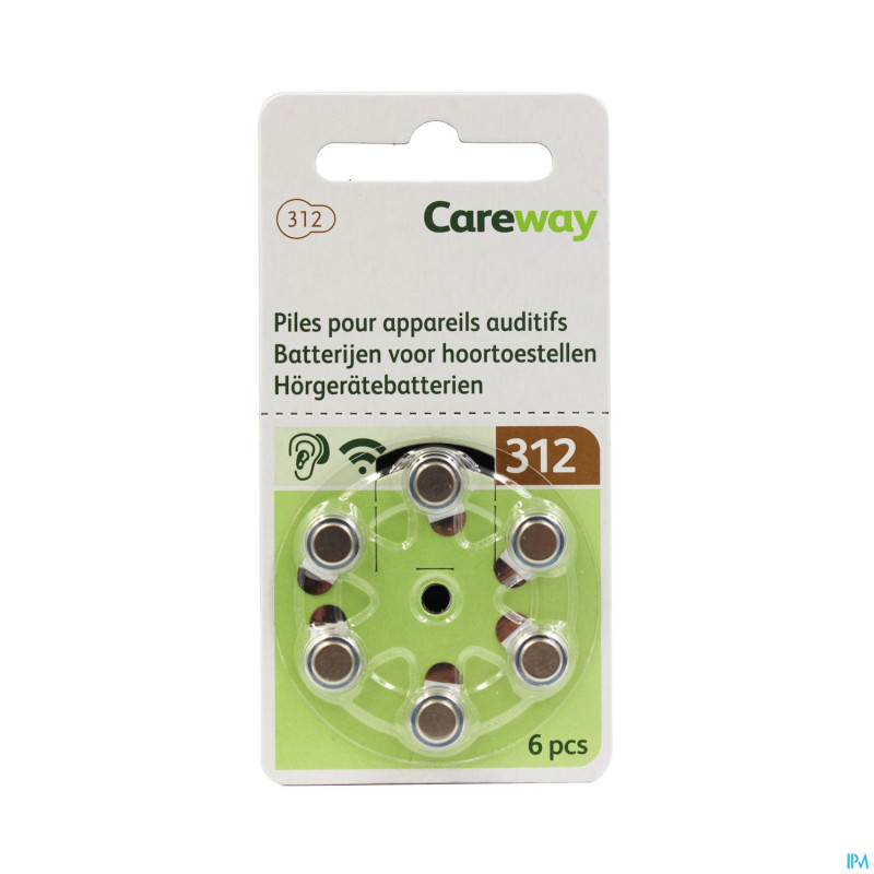 Careway piles auditives 312 brun 6