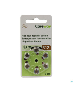 Careway piles auditives 312 brun 6