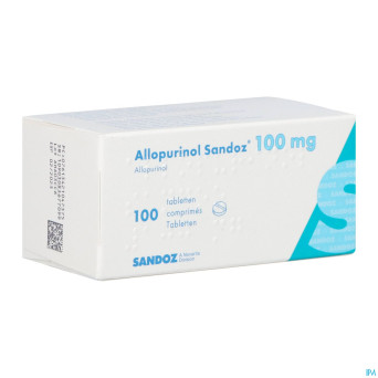 Allopurinol sandoz 100mg comp 100 nf