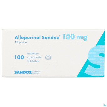 Allopurinol sandoz 100mg comp 100 nf