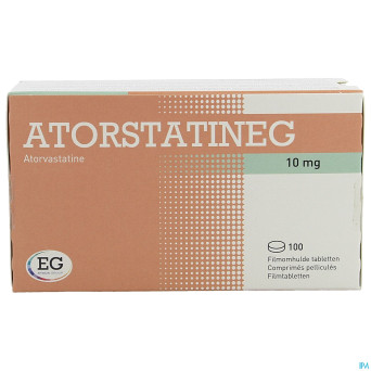 Atorstatineg 10mg comp pell 100