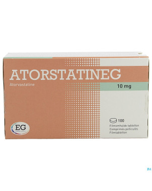 Atorstatineg 10mg comp pell 100