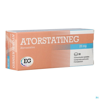 Atorstatineg 20mg comp pell  30