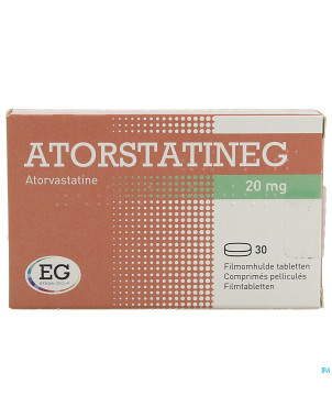Atorstatineg 20mg comp pell  30