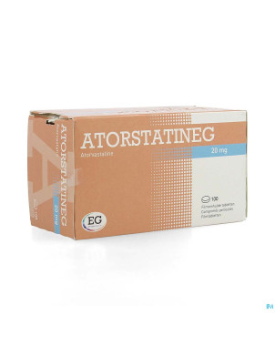 Atorstatineg 20mg comp pell 100
