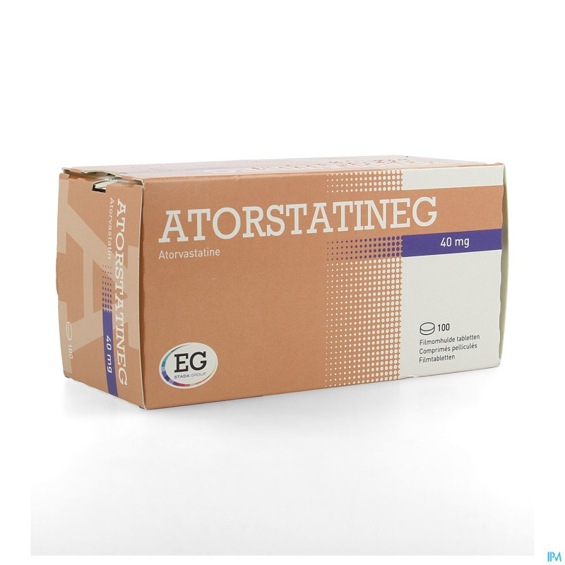 Atorstatineg 40mg comp pell 100