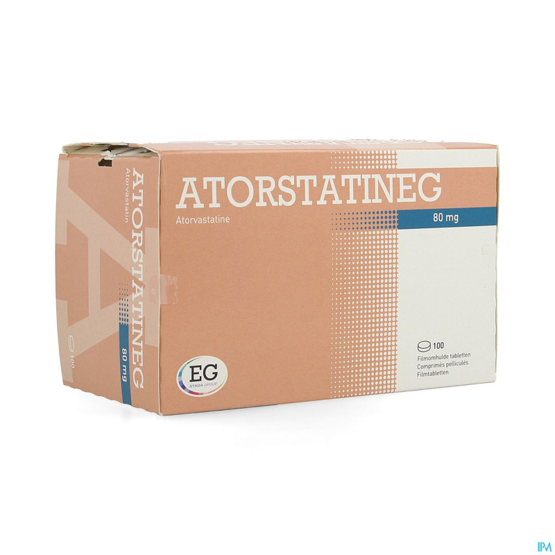 Atorstatineg 80mg comp pell 100