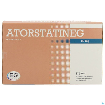 Atorstatineg 80mg comp pell 100