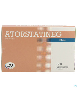 Atorstatineg 80mg comp pell 100