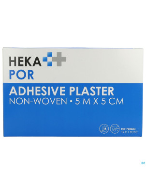 Hekapor bande adhesive non-tis. 5mx5cm roul 12