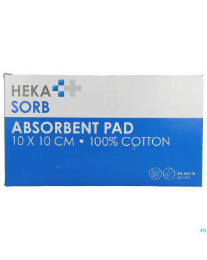 Hekasorb pansement absorbant n/sterile 10x10cm 50