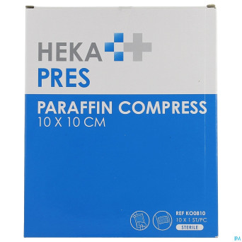 Heka compresse grasse pres sterile 10x10cm 10