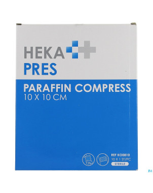 Heka compresse grasse pres sterile 10x10cm 10