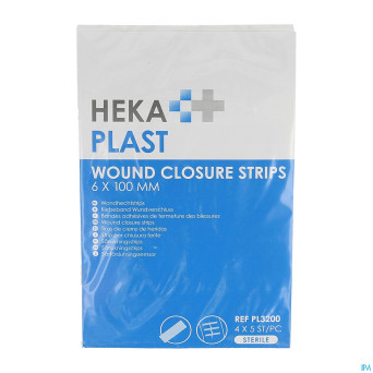 Hekaplast strips suture adhesifs 20