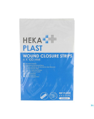 Hekaplast strips suture adhesifs 20