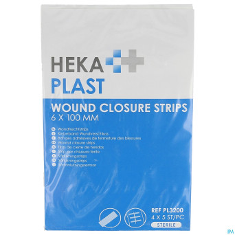 Hekaplast strips suture adhesifs 20