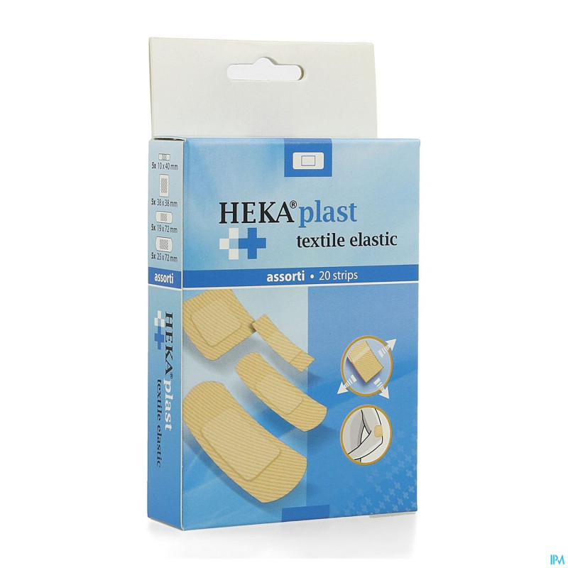 Heka otc sparadrap textile assortiment 20