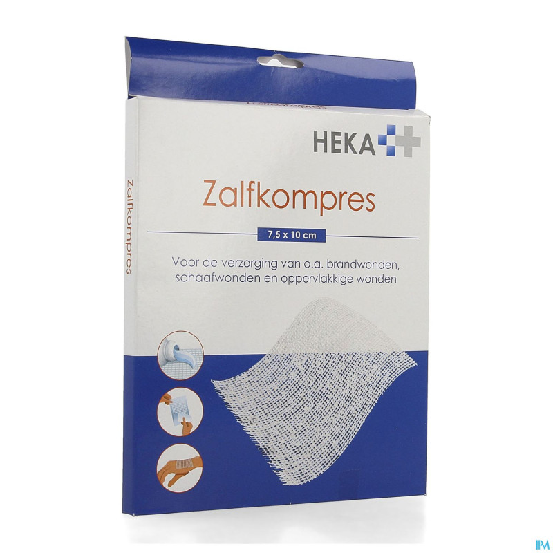 Hekapres compresse grasse 7,5x10cm 6